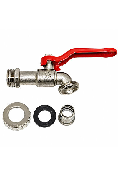 zola Robinet cu bila pentru bazin IBC, filet 1/2", iesire 3/4", alama nichela...