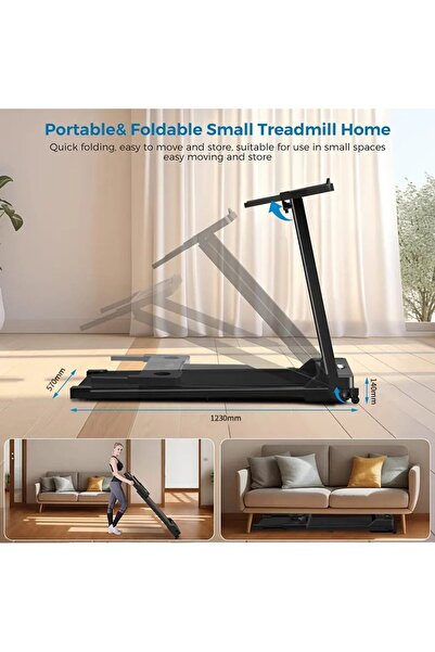 miracle fitness Body Strong Walking Pad Foldable Treadmill JC-530