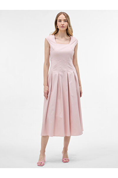 ORSAY Rochie midi de damă, roz deschis, fără mâneci