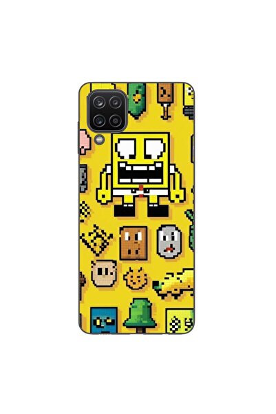 OEM Θήκη συμβατή με Samsung Galaxy A12 από σιλικόνη gel TPU με σχέδιο Pixel A...