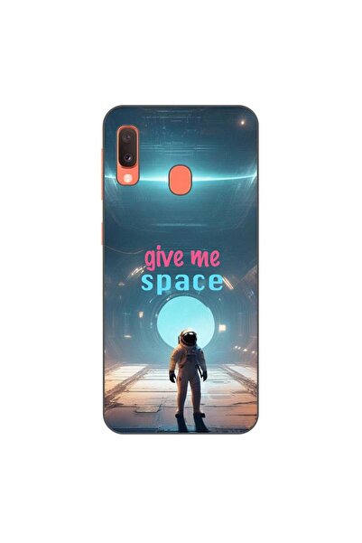 OEM Case compatible with Samsung Galaxy A20e Silicon Gel Tpu Model Give Me Space