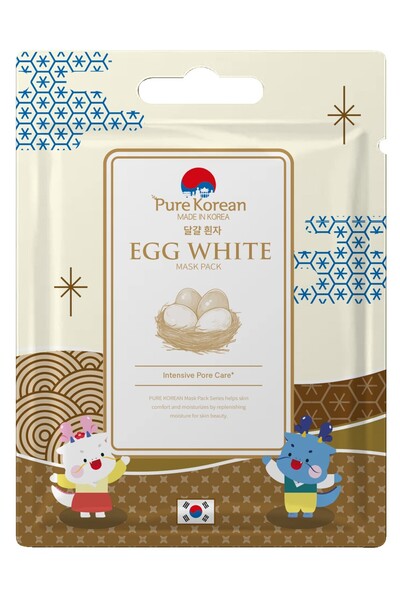 PURE KOREAN Egg White Tek Kullanımlık Maske