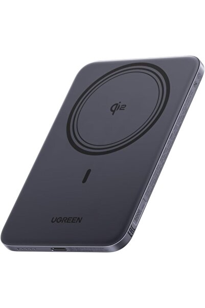 Ugreen Magsafe Power Bank 5000mAh, Ultra-Slim Qi2 15W Wireless, PD 20W Fast Charging, Grey
