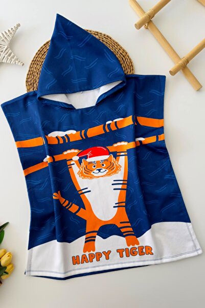 Minigimin Cicileri My Little One's Character Children's Beach Towel - Navy Blue