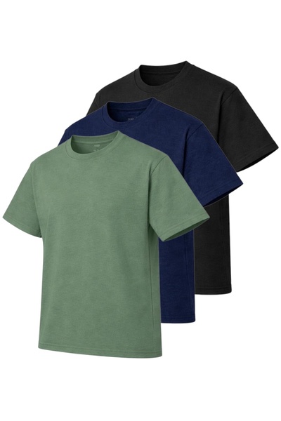 pandy Oversize 3-Pack Basic Single Jersey T-Shirt