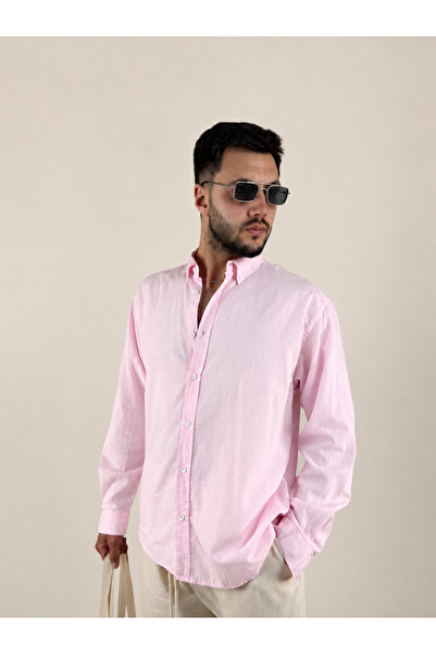 Yuzu Oversize Dökümlü Fresh Keten Gömlek