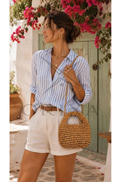 orixa Siena Straw Bag - Hand Knitted Bag - Paper String Bag - Daily Shoulder Bag