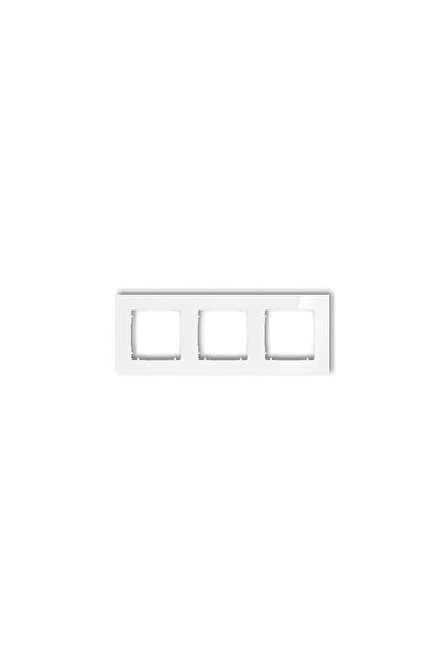 KARLIK ICON Cadru universal triplu pătrat - efect de sticlă (cadru: fund alb:...