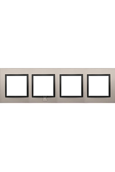 Kontakt-Simon Simon 54 Ramă Nature 4x metal Satin Night DRN4/81