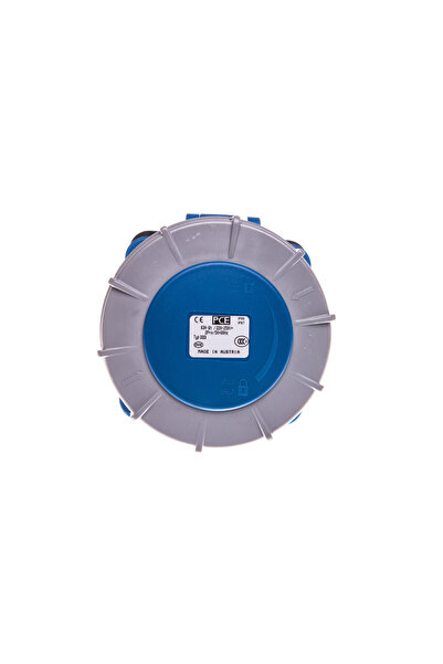 PCE Soclu de bord 63A 3P 230V/100x100/albastru IP67 POWER TWIST 333-6