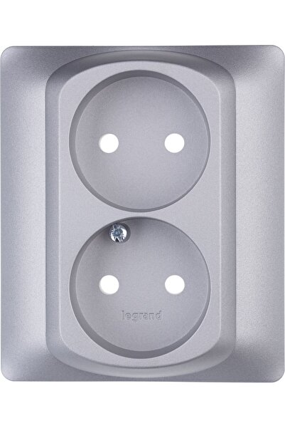 Legrand Sistena Life insignă dublă soclu argintiu - 771332