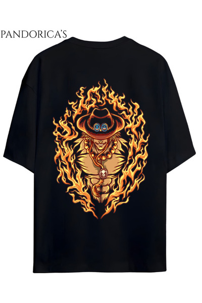 Grafftee Clothing ONE PIECE ÖZEL TASARIM SERİSİ "ACE" SIRT VE GÖĞÜS BASKILI Y...