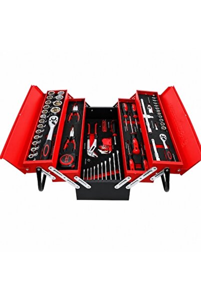 coshop Trusă de scule profesională, 85 de piese, cutie metalică extensibilă, ...