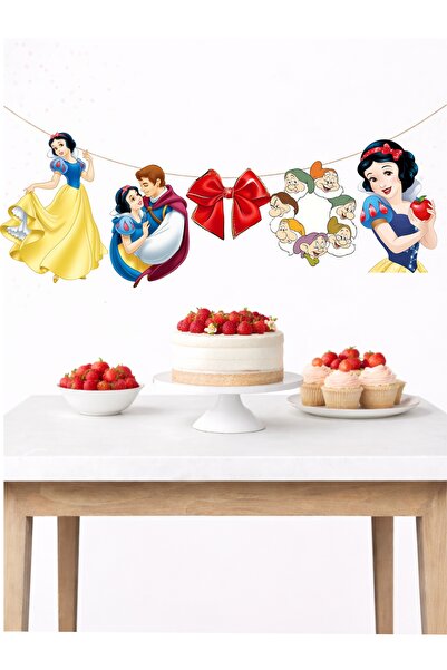 Sinek Kupası Tasarım Snow White Themed Banner Party and Birthday Decoration