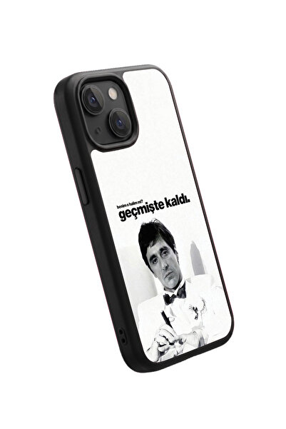 Snacase Apple iPhone 12 Mini Uyumlu Scarface Tasarımlı Parlak Premium Kılıf