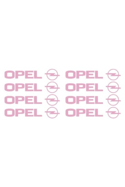 Oracal Комплект от 8 стикера за дръжки на Опел, розови, 9.2x1.9см