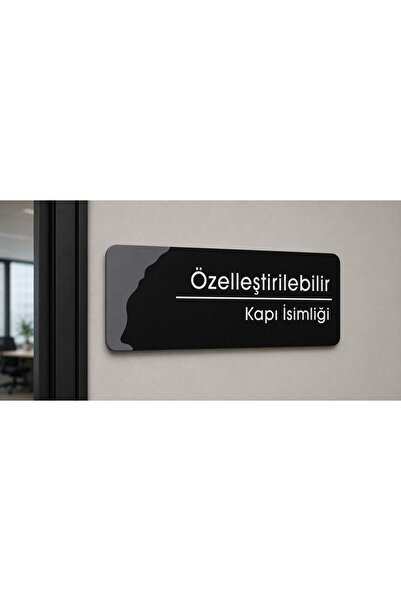 zafrakreklam Özelleştirilebilir Ofis Oda Kapı İsimliği Yönlendirme Tabelası 2...