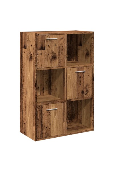vidaxl Bibliotecă, lemn vechi, 60,5x30x90 cm, lemn prelucrat
