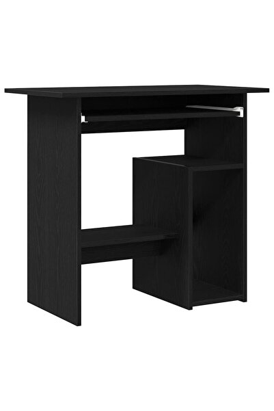 vidaxl Birou Stejar negru 80x45x74 cm Lemn prelucrat