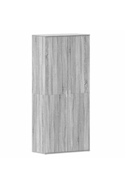 vidaxl Pantofar Gri Sonoma 80 x 39 x 178 cm Lemn prelucrat