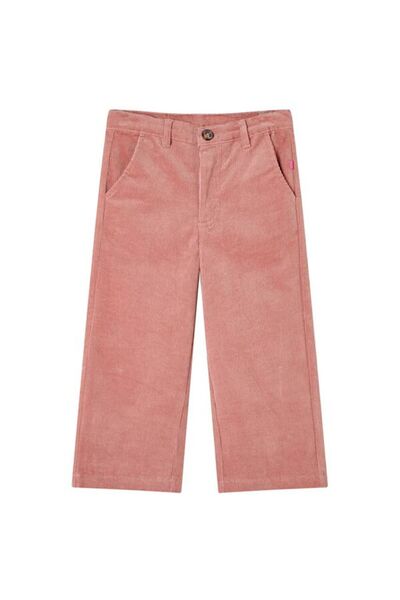 vidaxl Pantaloni de catifea pentru copii, roz antichizat, 92