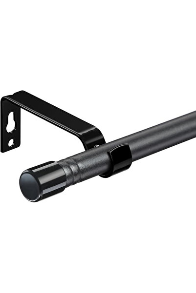 Harrms Bară de Perdea Extensibilă Negru Mat 76-370 cm, Diametru 16 mm – Bară ...