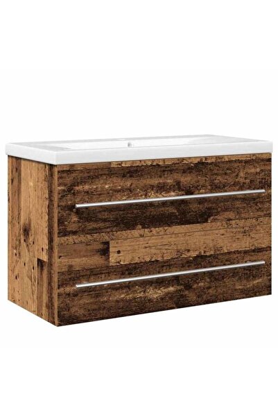 vidaxl Dulap de baie sub lavoar cu sertar 2 buc. 80 x 38,5 x 48 cm