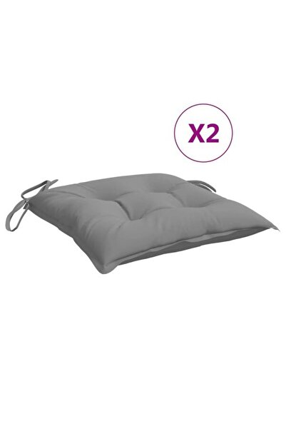 vidaxl Perne pentru scaune, 2 buc., gri, 40 x 40 x 7 cm, material Oxford