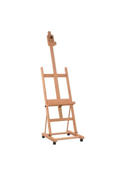vidaxl Suport șevalet, 55 x 53.5 x 178 cm, lemn masiv de fag