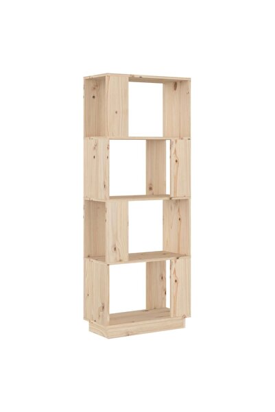 vidaxl Bibliotecă/Separator cameră, 51x25x132 cm lemn masiv pin