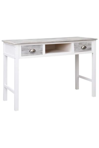 vidaxl Birou, gri, 110 x 45 x 76 cm, lemn