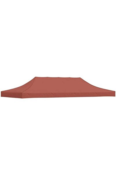vidaxl Acoperiș cort de petrecere, roșu cărămiziu, 6 x 3 m, 270 g/m²