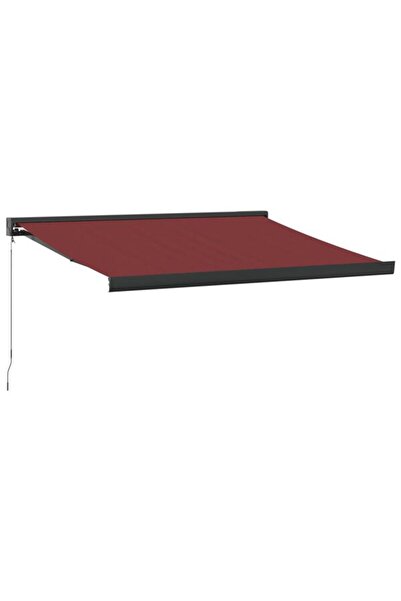 vidaxl Copertină retractabilă manuală, Bordeaux, 300 x 250 cm