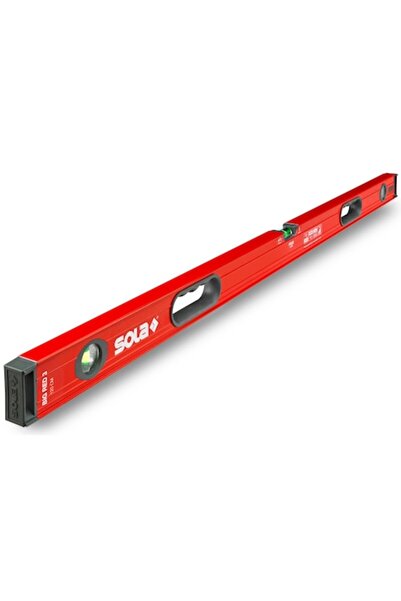SOLA Nivelă cu bulă, BIG RED 3, 120cm, precizie 0.3mm/m, 3 bule de nivelare, ...