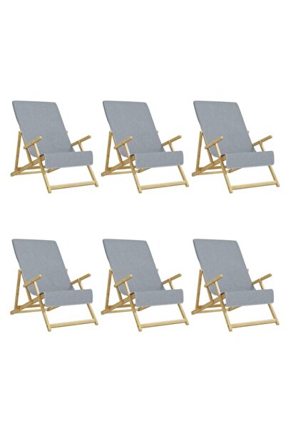 vidaxl Prosoape de plajă 6 bucăți. gri 60 x 135 cm textil 400 GSM