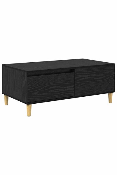 vidaxl Masă de cafea Stejar Negru 90 x 50 x 35 cm Lemn compozit