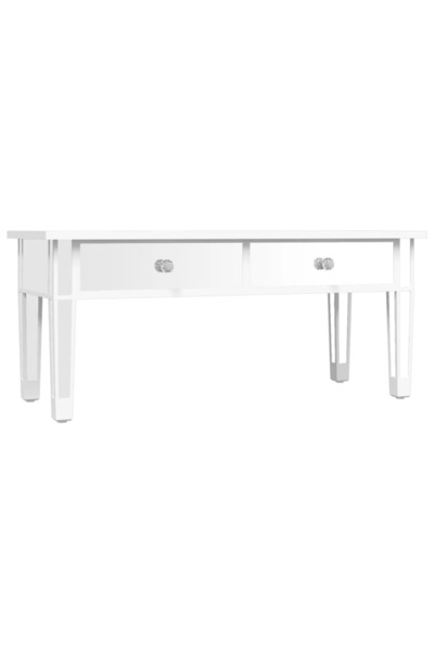 vidaxl Măsuță de cafea cu oglindă 106x45x45 cm lemn compozit și sticlă