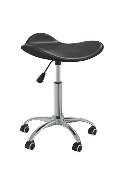 vidaxl Scaun de birou, negru, piele ecologică