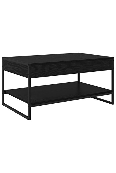 vidaxl Masă de cafea Stejar Negru 80 x 50 x 40 cm Lemn compozit