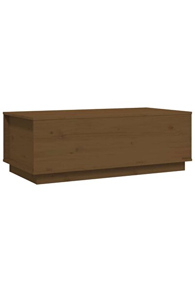 vidaxl Măsuță de cafea, maro miere, 100x50x35 cm, lemn masiv de pin