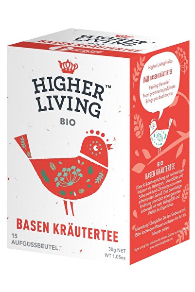 HIGHER LIVING Ceai alcalin de plante bio 15dz 30g