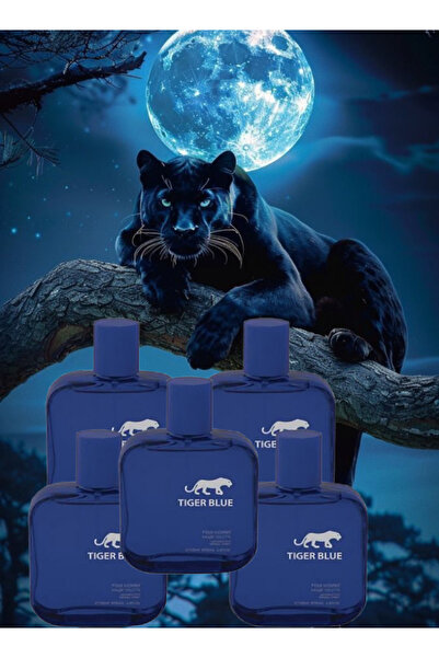 Tiger 5 قطع عطر أزرق 100 مل