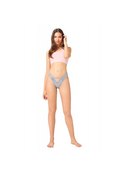 Cottonhill Γυναικείο στρινγκ γκρι CH0151GK
