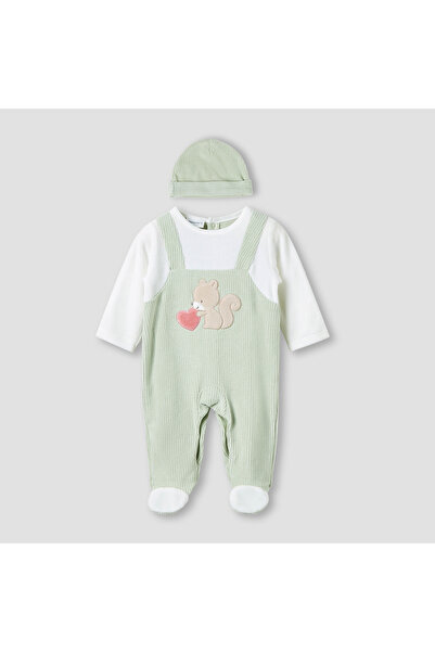 Juniors Sleepsuit with Ribbed Cap - Long Sleeves