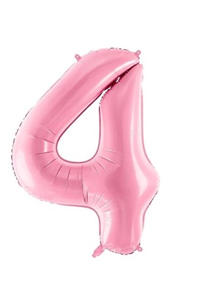genaja Balon din Folie Metalizată, Model Cifra 4, Tematică Aniversare, 40 cm,...