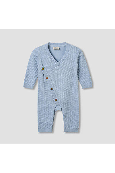 Juniors Sleepsuit with Knit Texture - Cotton - Long Sleeves