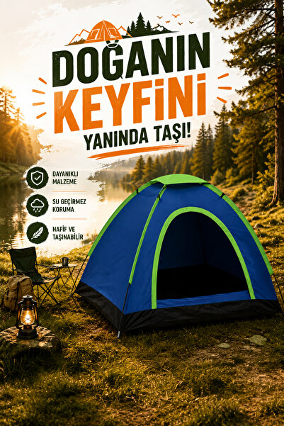 Outloft Su Geçirmez Kamp Çadırı Kolay Kurulumlu Outdoor Doğa ve Piknik Çadırı...