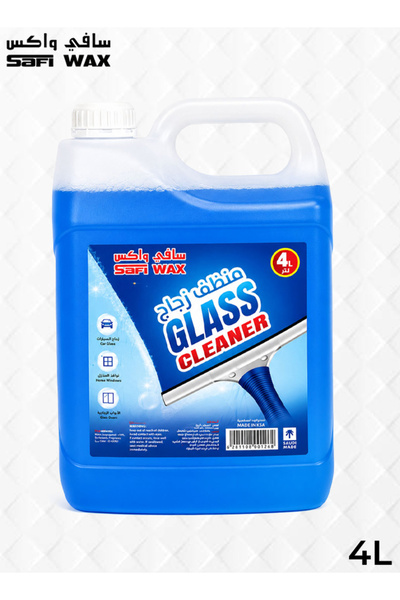 SAFI WAX Glass Cleaner 4L Streak Free Glass Cleaning Liquid for Car Home Wind...