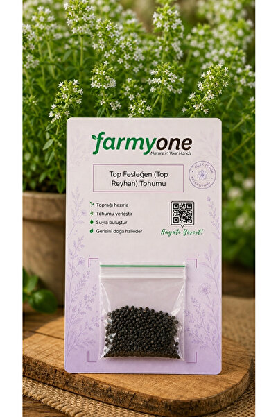 farmyone Top Fesleğen (Top Reyhan) Tohumu – 100 Adet
