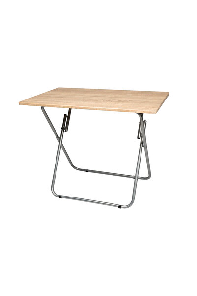 Target Home Τραπέζι πτυσσόμενο επιφάνεια Sonoma 90x60x72εκ. ασημί μεταλλικός ...